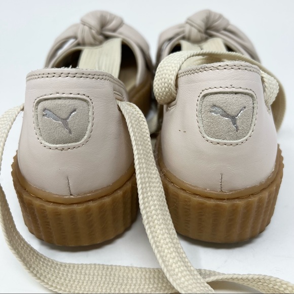 Fenty Puma Creeper Bow Tie Lace Up Espadrilles - Picture 9 of 12